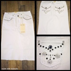 L.A. idol denim skirt